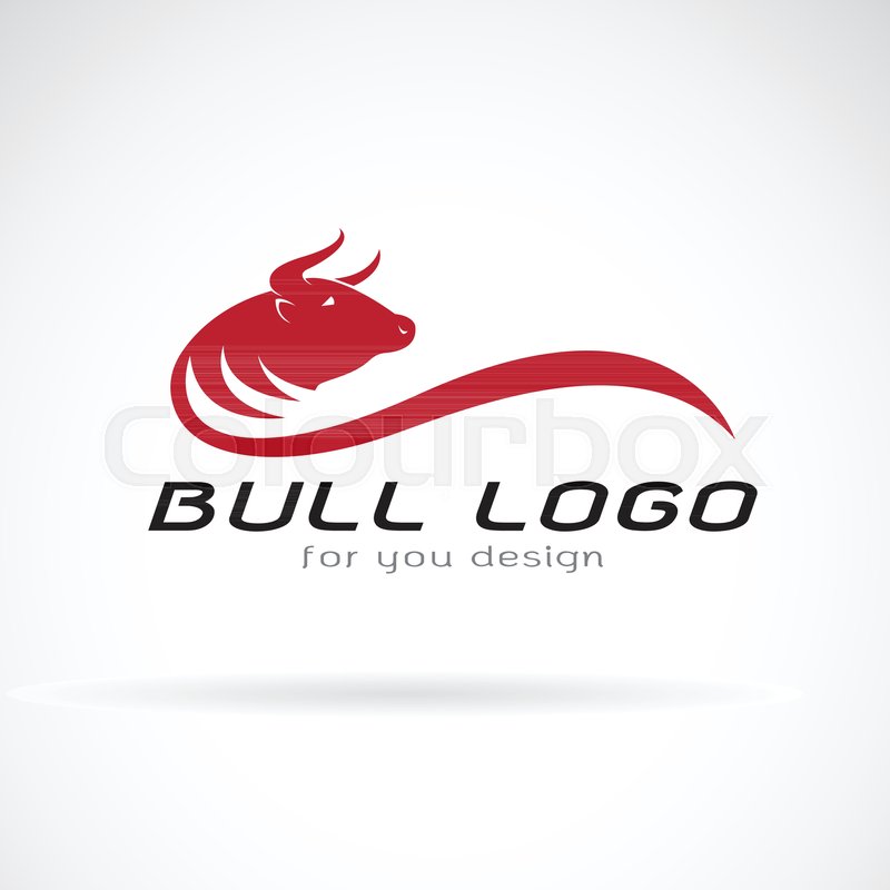 Vector Of Red Bull Design On White Stock Vector Colourbox