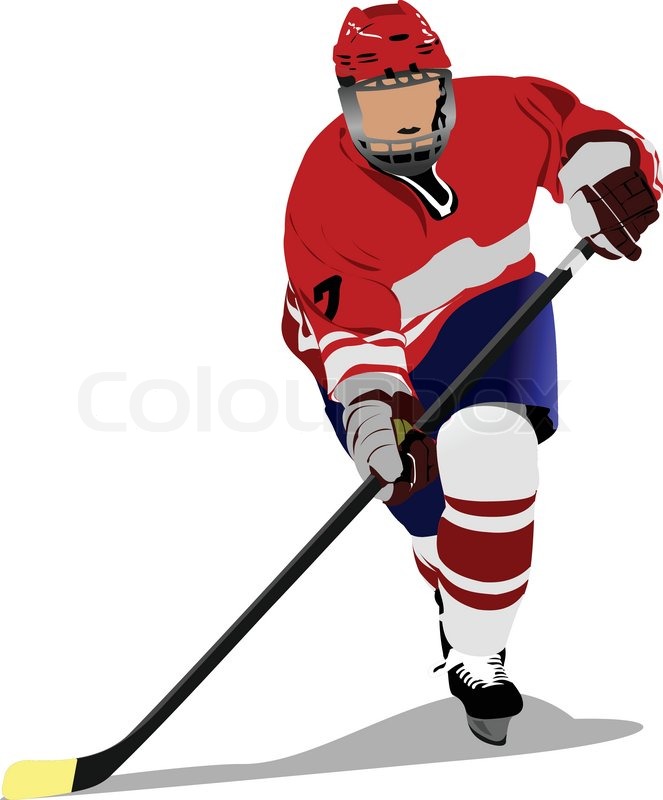 Hockey player | Stock vector | Colourbox