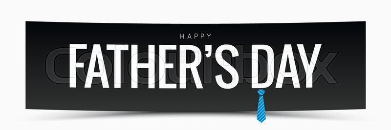 Fathers Day Family Banner Vector Stock Vector Colourbox