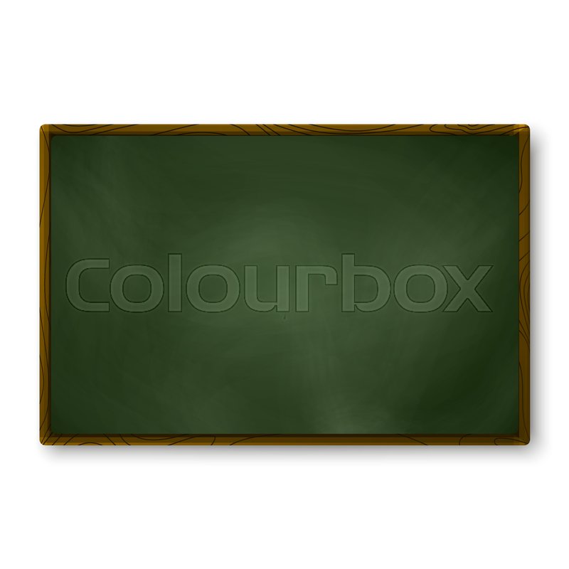 Empty Blackboard Dark Green Color On Stock Vector Colourbox