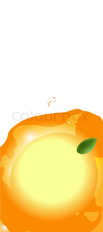Fresh Orange Juice Banner Background Stock Vector Colourbox