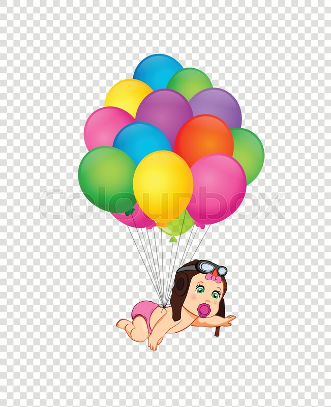 its a girl helium balloon