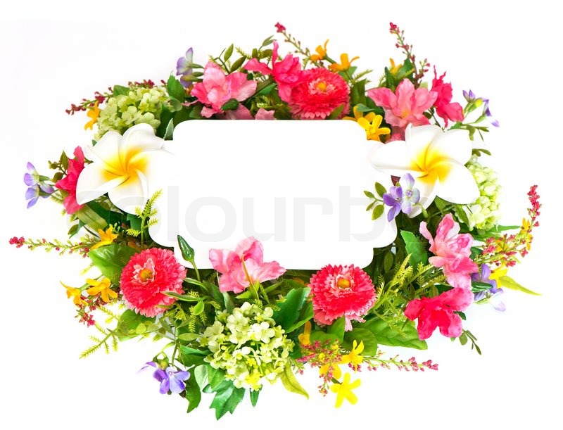 Decorative colorful flower arrangement Stock image Colourbox