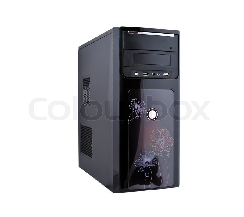 Computer system unit on a white | Stock image | Colourbox
