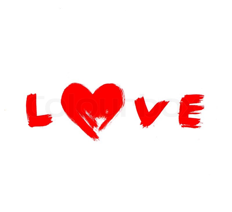 heart on word