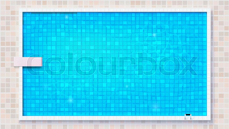 Swimming Pool Vector Top View