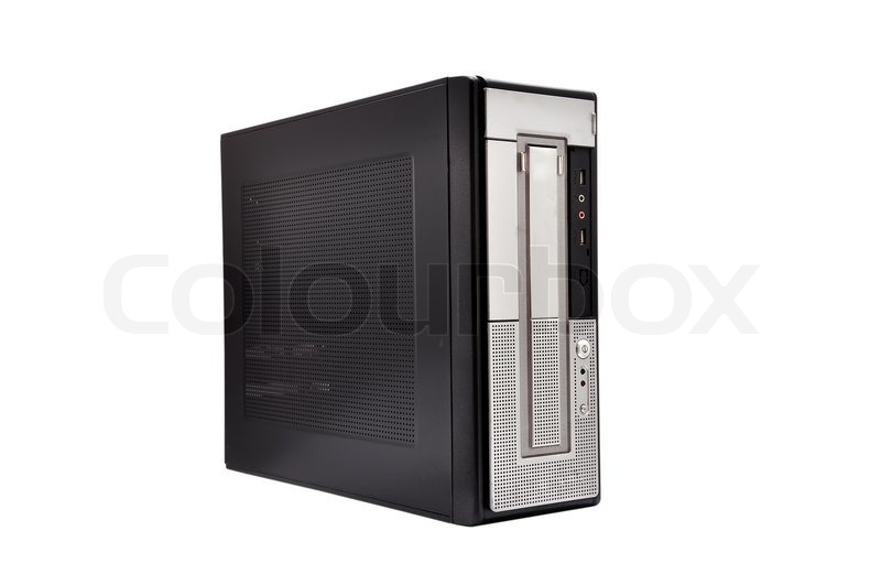 Computer system unit on a white | Stock image | Colourbox