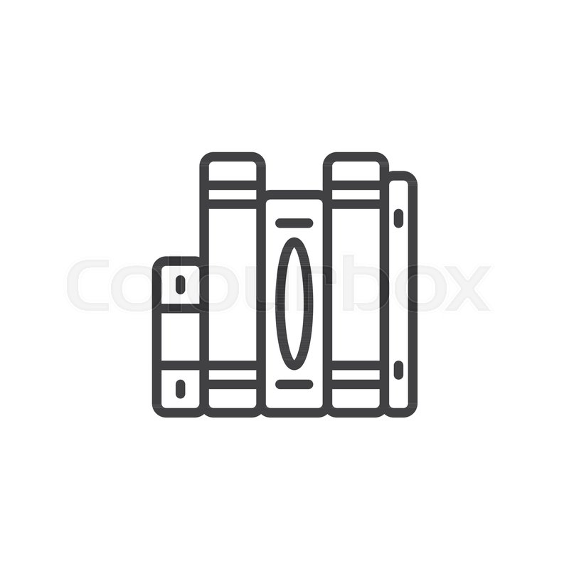 Stack Of Books Icon Vector