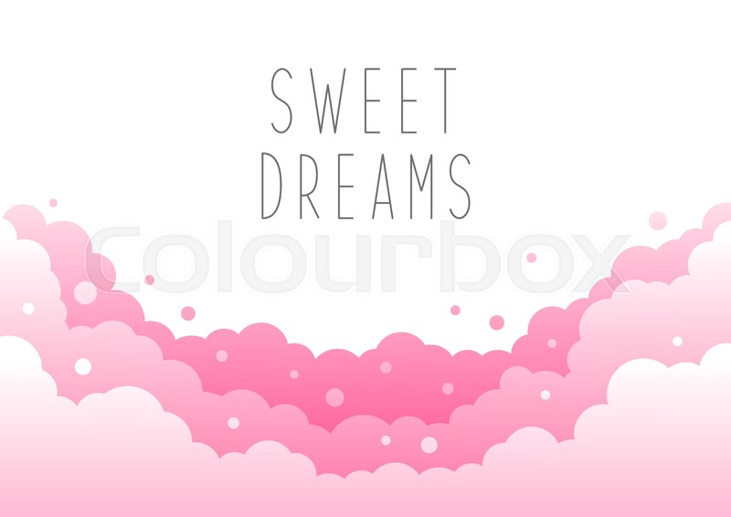 Sky Background With Pink Clouds Stock Vector Colourbox Sky Background With Pink Clouds Stock Vector Colourbox