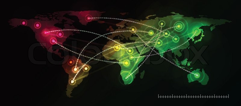 world map black