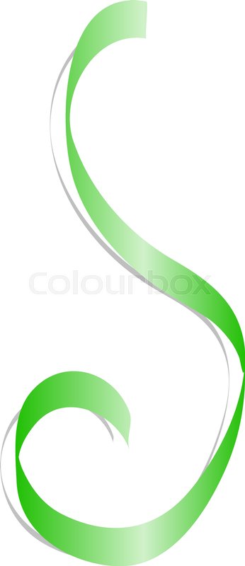 Download Green Curl Ribbon Mockup Realistic Stock Vector Colourbox PSD Mockup Templates