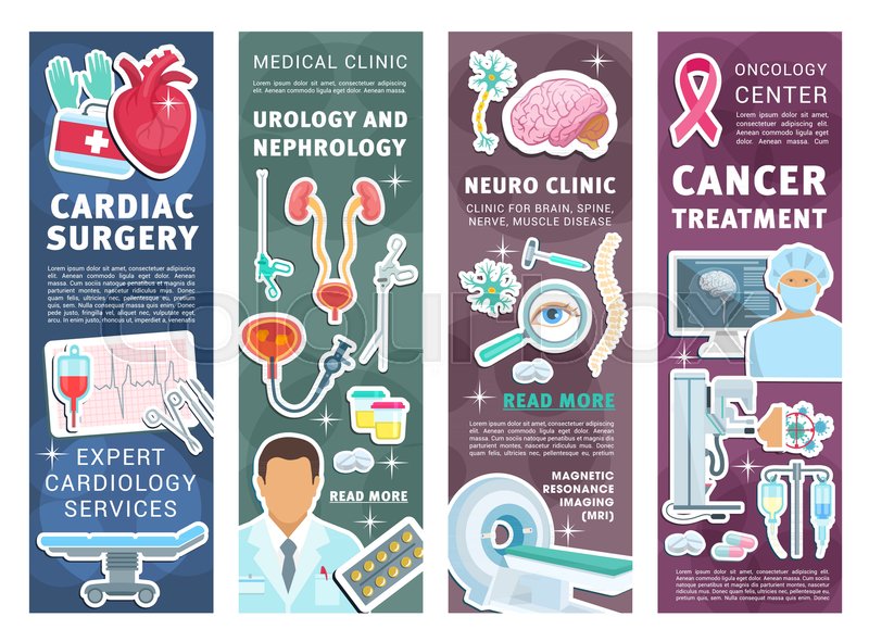 Hospital And Medical Clinic Banners Stock Vector Colourbox