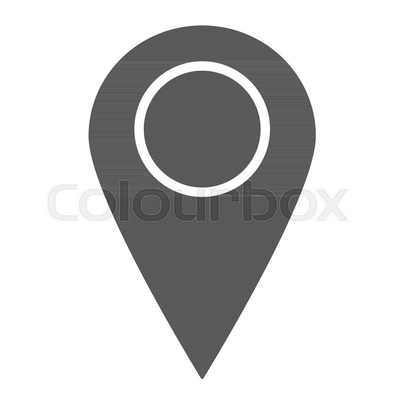 Location glyph icon, contact us and ... | Stock-Vektor | Colourbox