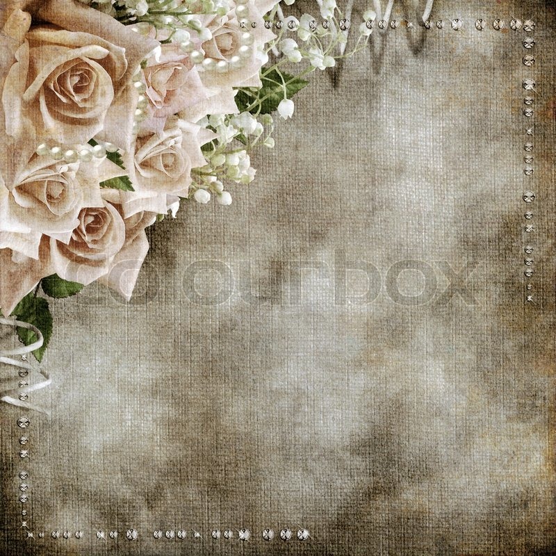 Wedding vintage romantic background ... | Stock image | Colourbox