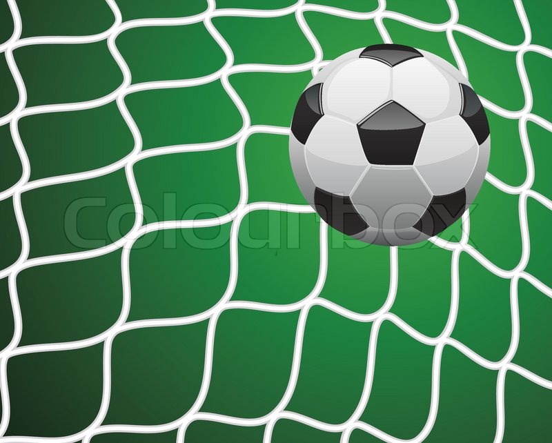 Vector illustration of soccer goal | Stock vector | Colourbox