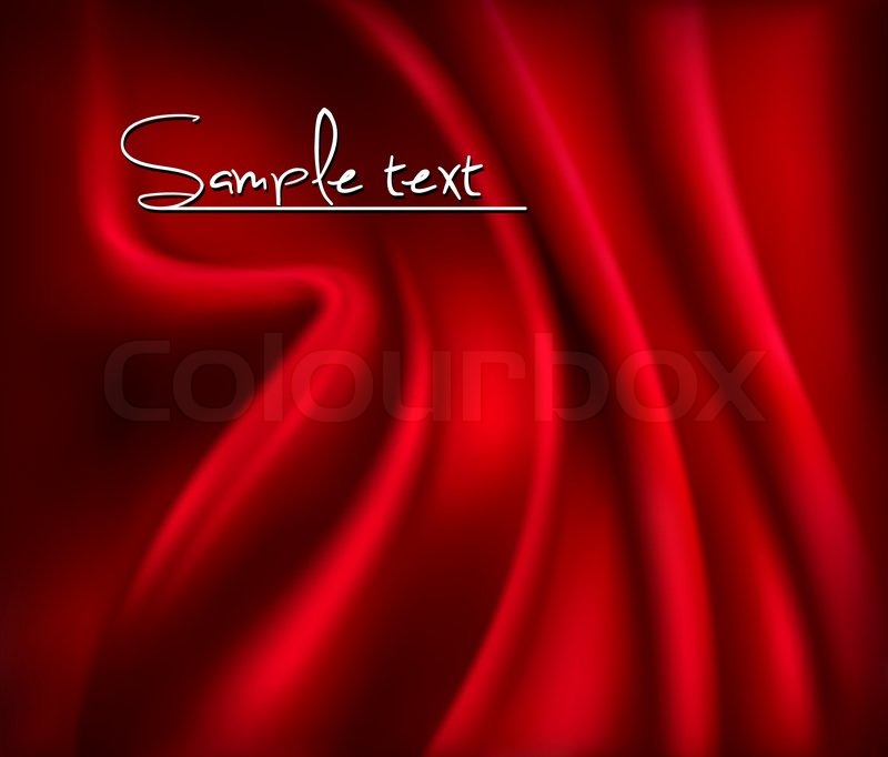 Red satin background. Vector | Stock vector | Colourbox