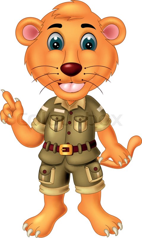 Vector Illustration Of Funny Lioness Stock Vector Colourbox