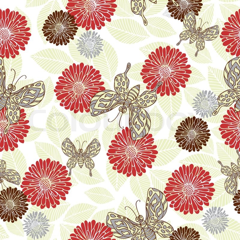 Flower seamless pattern design for decorating, wallpaper, wrapping