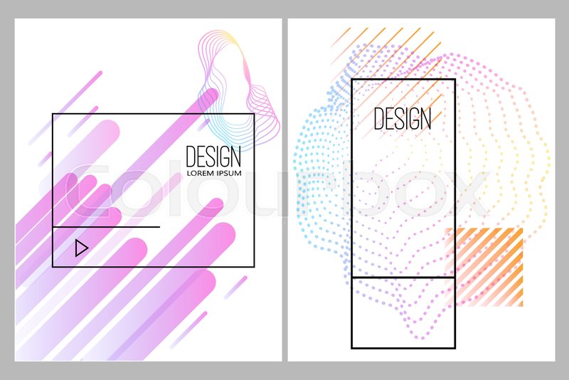 Banner Design Templates With Abstract Stock Vector Colourbox