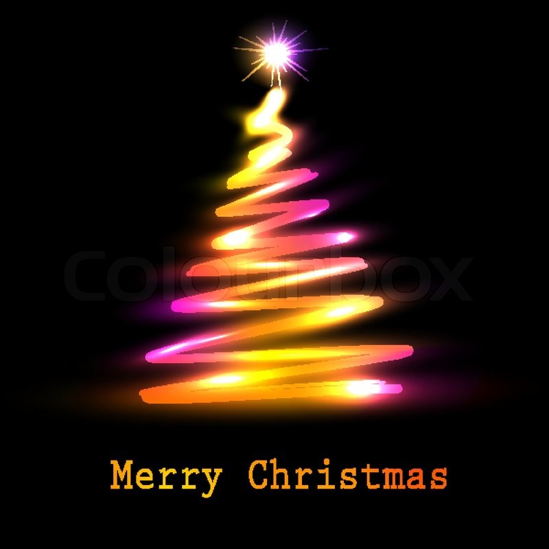 christmas tree greeting card vector eps10 illustration christmas tree greeting card vector eps10 illustration