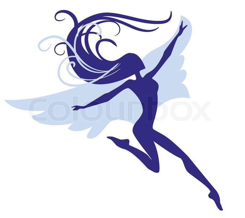 Girl with wings. Stock Vector Colourbox