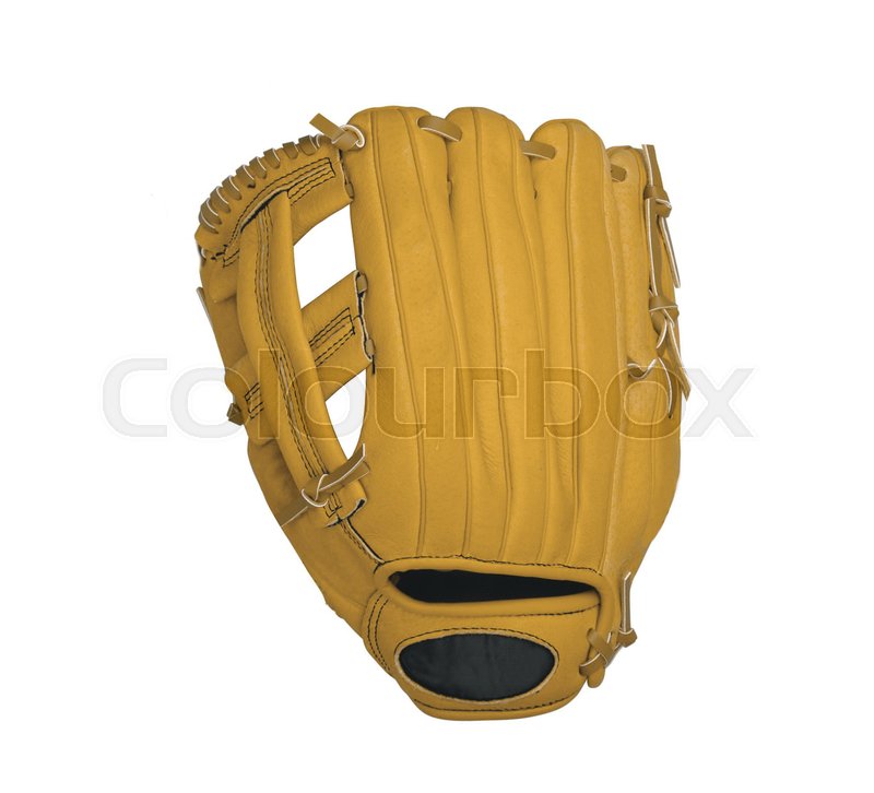 Leather baseball glove isolated on Stock image Colourbox