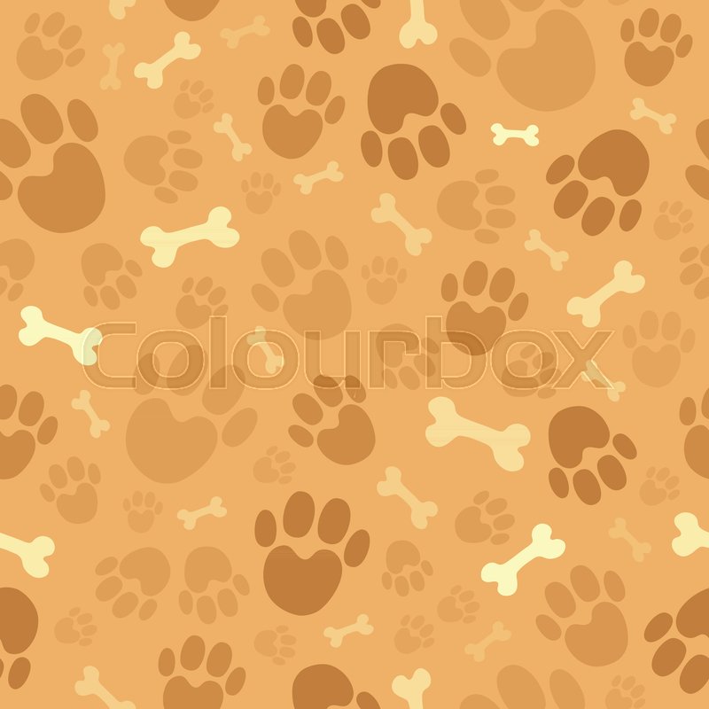 Dog theme seamless background 1 - ... | Stock vector | Colourbox