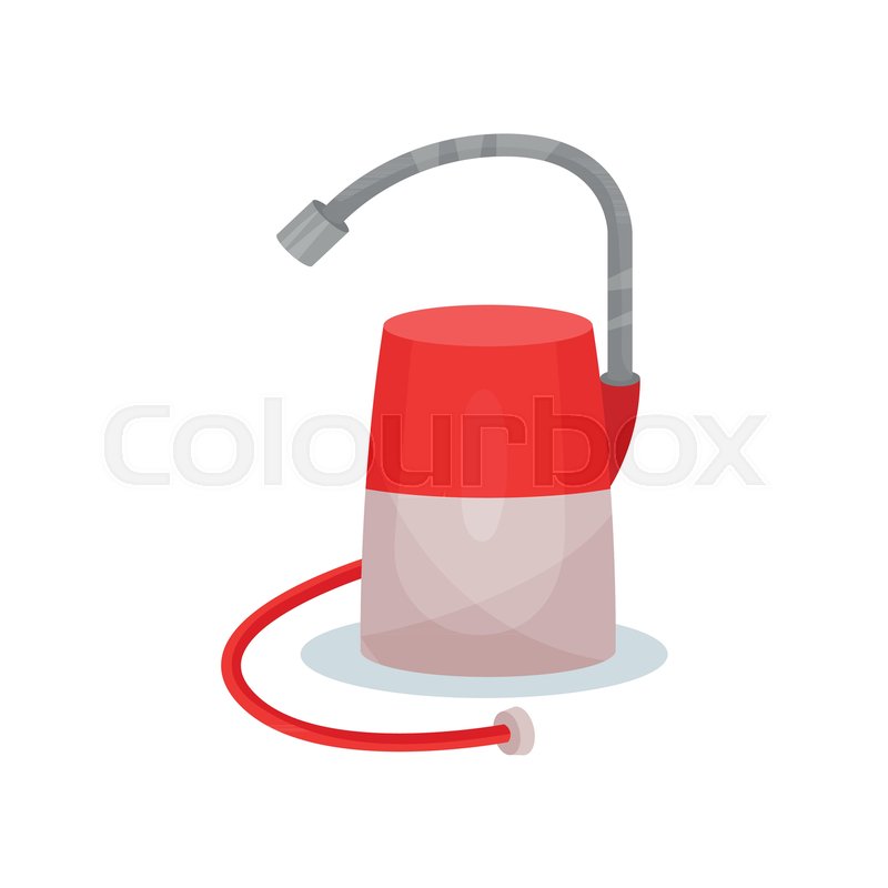 Red Water Filter With Metal Faucet Stock Vector Colourbox