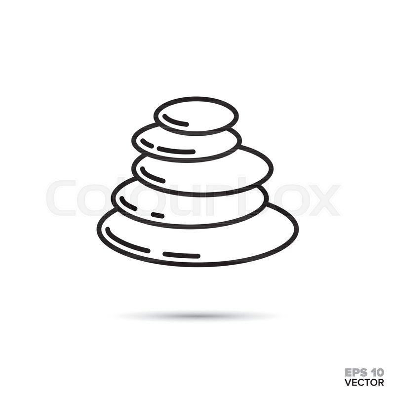 Stack Of Pebbles Vector Line Icon Stock Vector Colourbox Stack Of Pebbles Vector Line Icon Stock Vector Colourbox