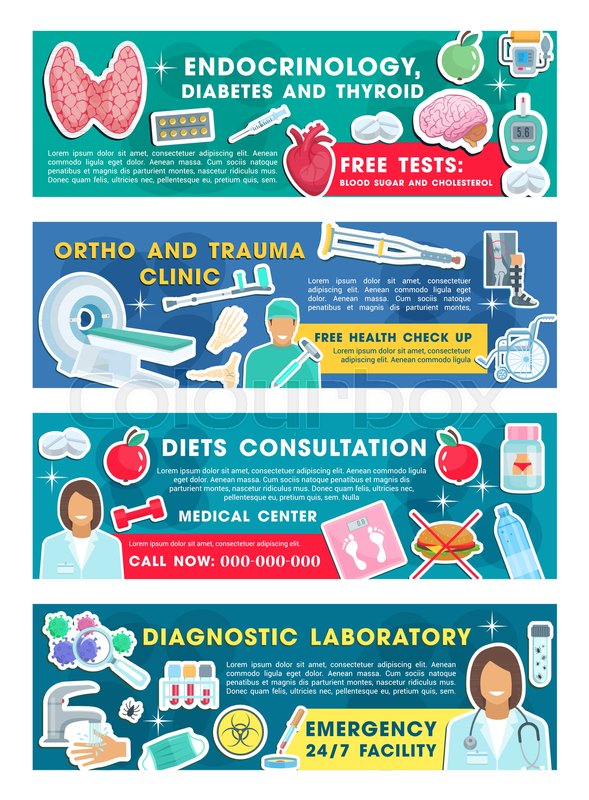 Medical Clinic And Diagnostic Stock Vector Colourbox
