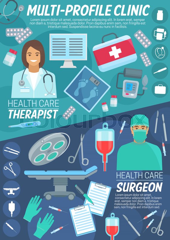 Health Care Banner Of Primary Care And Stock Vector Colourbox