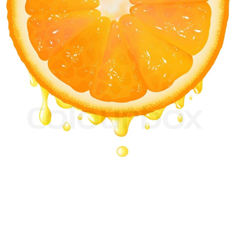 vector box round White On Isolated Segment Background Juice, Orange With