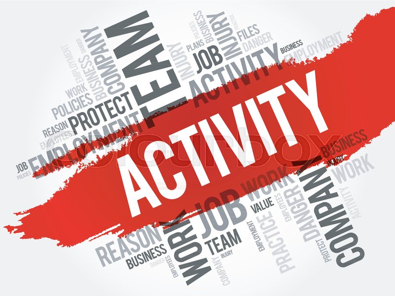 ACTIVITY word cloud collage, business ... | Stock Vector | Colourbox