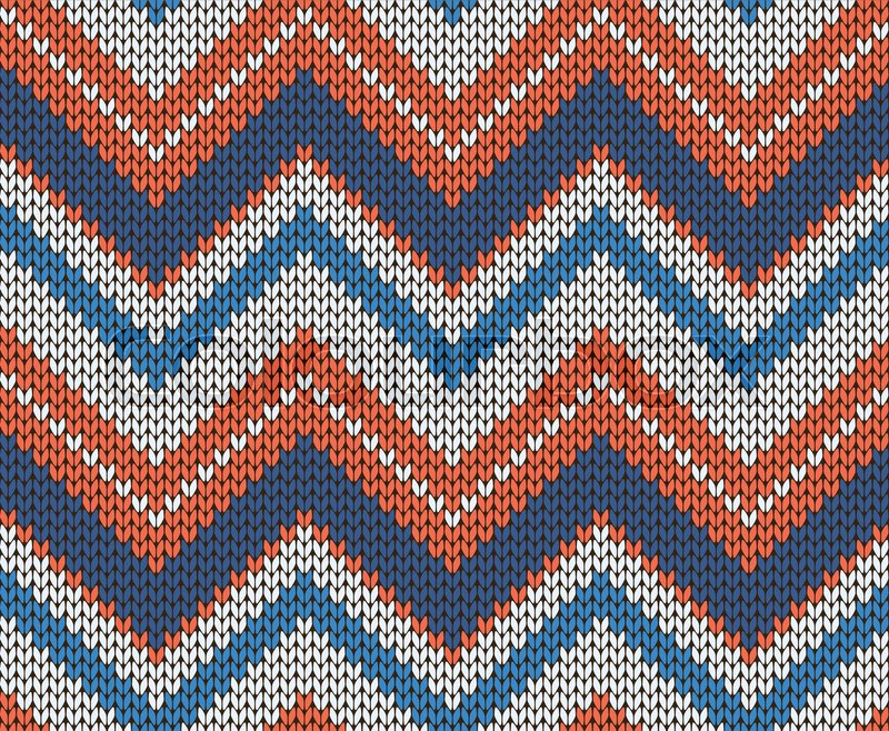 Seamless vector knitted texture | Stock vector | Colourbox