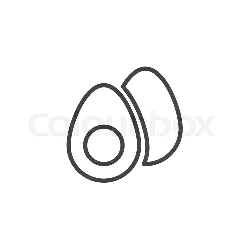 boiled egg outline icon