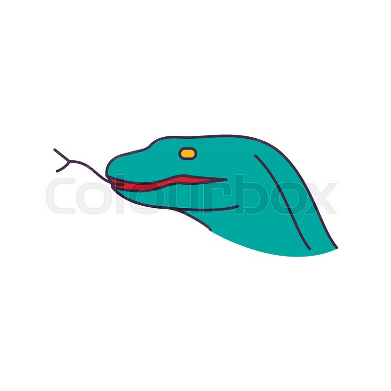 Komodo Dragons Icon Cartoon Komodo Stock Vector Colourbox