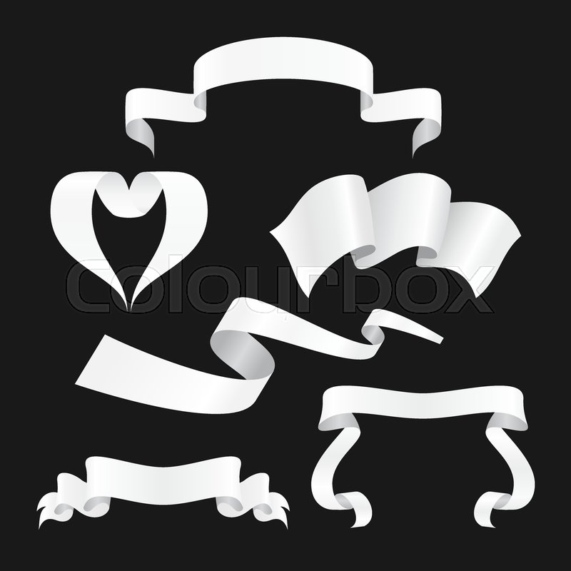 Ribbon Banner Shapes Label Badge Stock Vector Colourbox