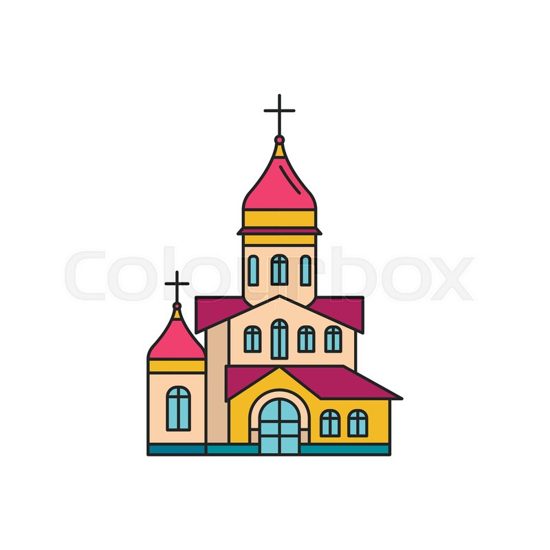 Church icon, cartoon style | Stock vector | Colourbox Church icon, cartoon style | Stock vector | Colourbox