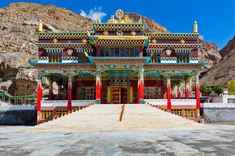 Buddhist monastery in Kaza Spiti Valley, Himachal Pradesh