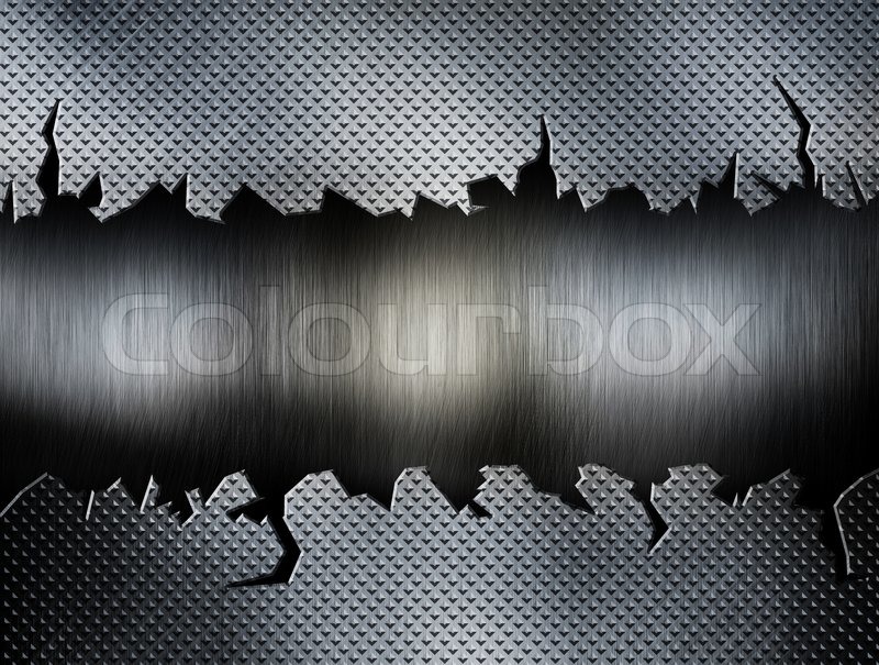 cracked diamond metal plate