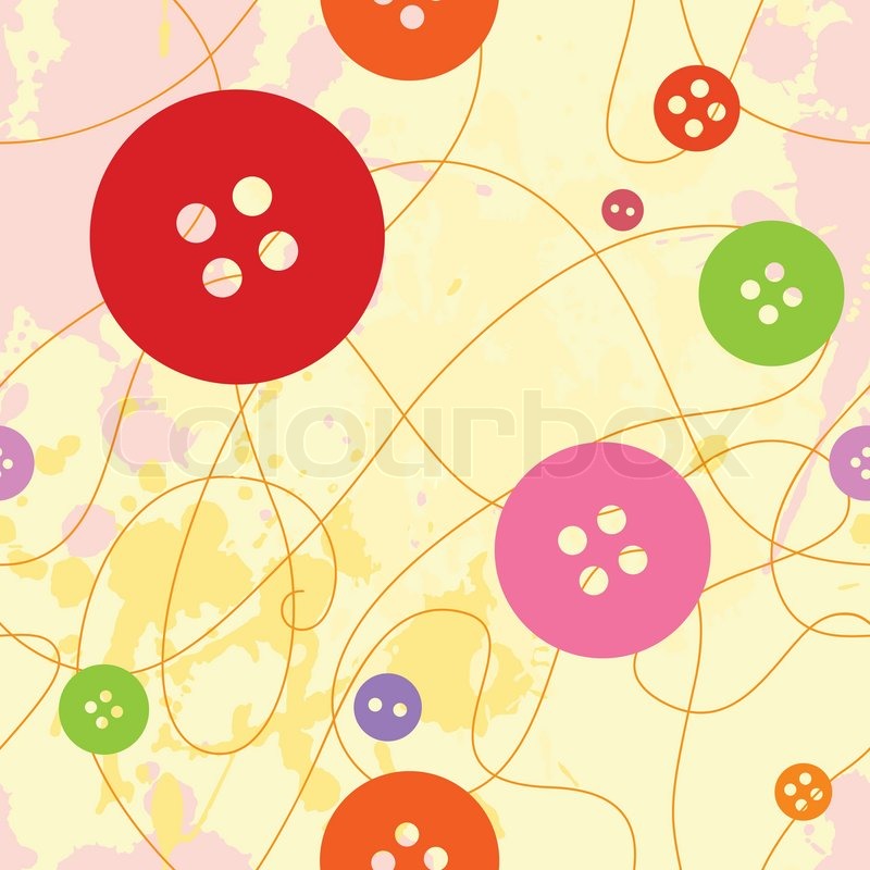 A seamless pattern with buttons | Stock vector | Colourbox