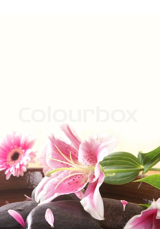 card with spa background stock photo colourbox