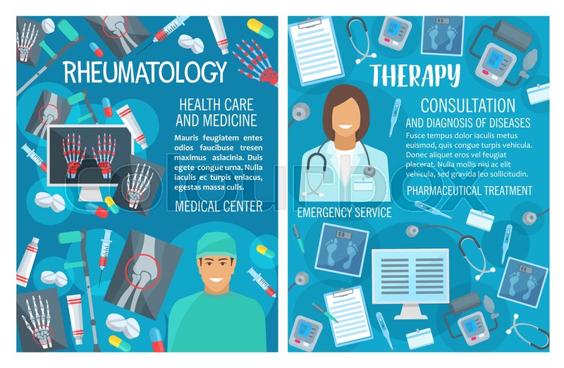 Rheumatology And Therapy Medical Stock Vector Colourbox