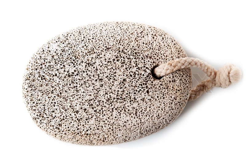 Pumice foot shaped scrub Stock image Colourbox