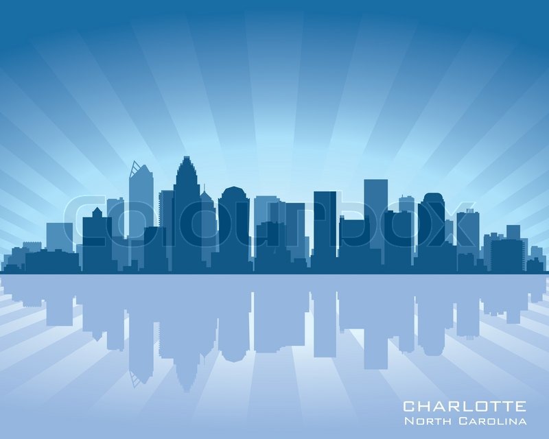 Charlotte, North Carolina skyline | Stock Vector | Colourbox