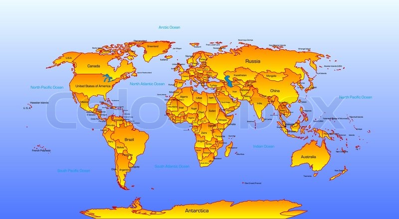 Atlas Kort Over Verden Vector kort over verden | stock vektor | Colourbox Atlas Kort Over Verden