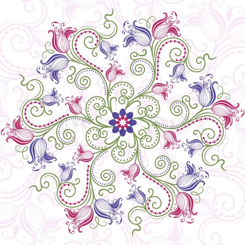 vector tattoo scroll Colourbox Stock Colorful Vector round floral frame vector tattoo scroll Colourbox Stock Colorful Vector round floral frame