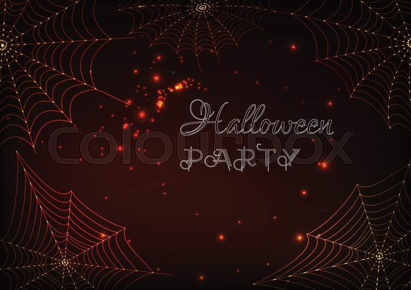 Halloween Party Banner Template With Stock Vector Colourbox