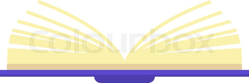 Open Book Icon Flat Illustration Of Stock Vector Colourbox