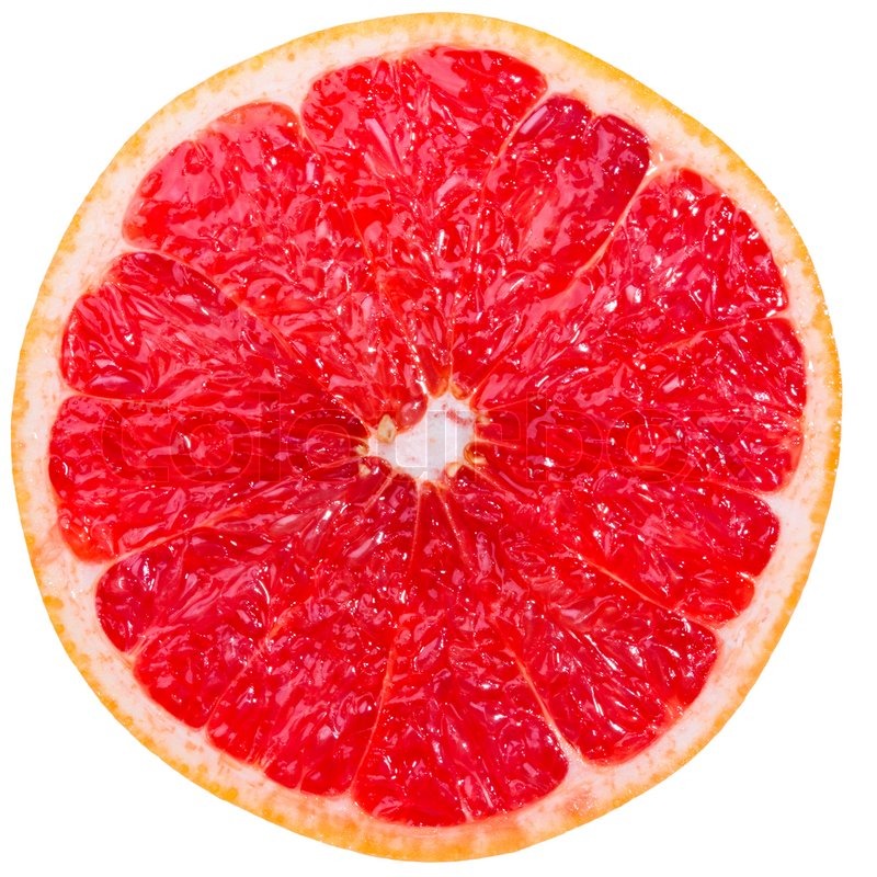 Grapefruit slice Stock image Colourbox